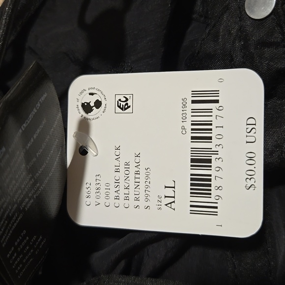 NWT FP Movement Run It Back Packable Hat, Black, One Size - Picture 3 of 3